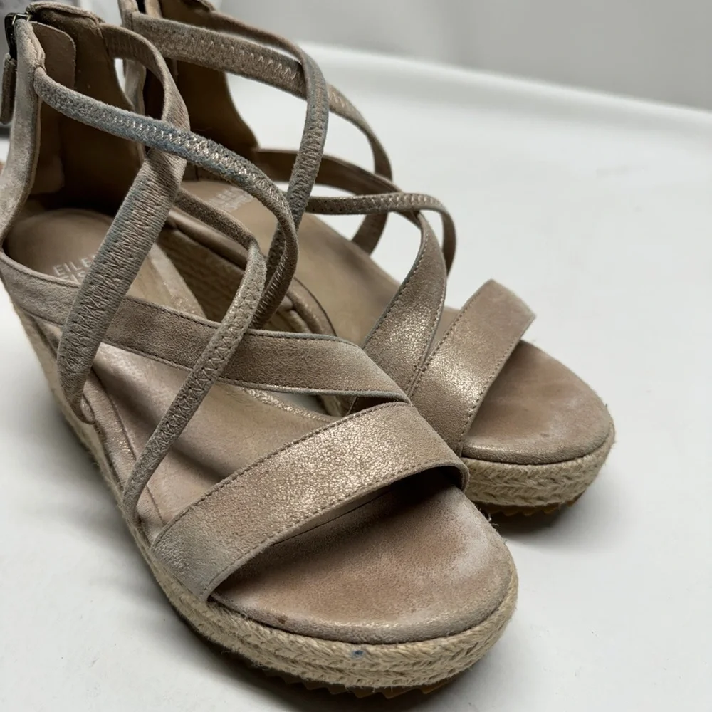 Eileen Fisher women’s platform wedges sandals size 5.5